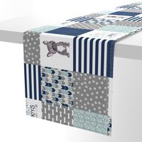 Puppy Dog Tails//Frenchie - Wholecloth Cheater Quilt