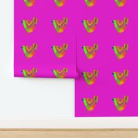 Bird Place Mat Pink