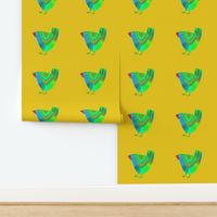 Bird Place Mat Yellow