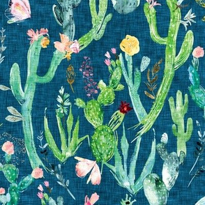 Cactus Garden (denim) 