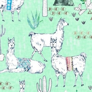 Llama herd (mint) 