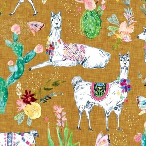 Lovely Llama (mustard) 