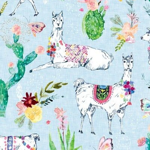 Lovely Llama (sky blue) 