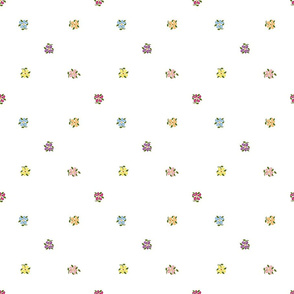 Ditsy floral singles geometric