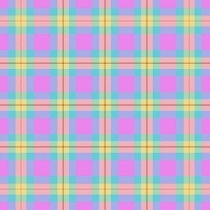 Springtime Yellow and Pink Plaid Easter