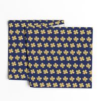 Gold four leaf clover on navy Luck of the irish notre dame fighting irish