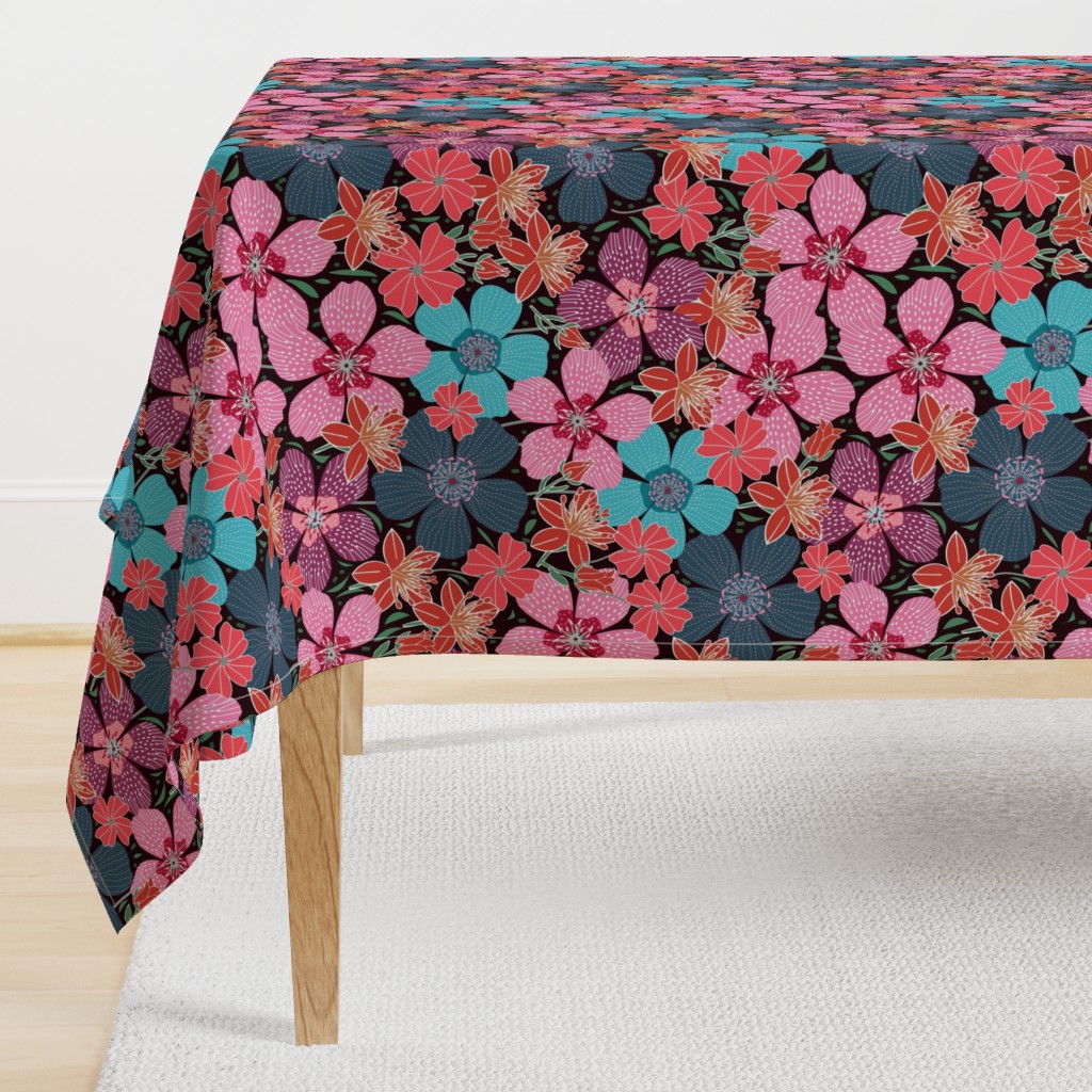 1960s retro florals