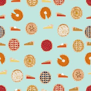 pie fabric - pies, pie, food, baking, baker, cooking, thankful, thanksgiving - mint