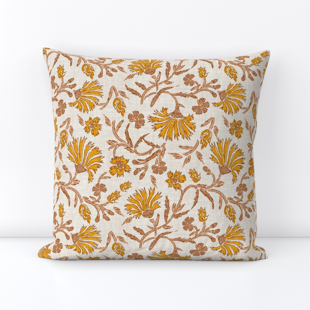 KALAMI FLORAL MUSTARD LIGHT