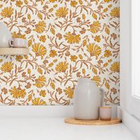 KALAMI FLORAL MUSTARD LIGHT