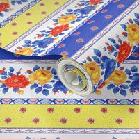 Provence Floral Stripe