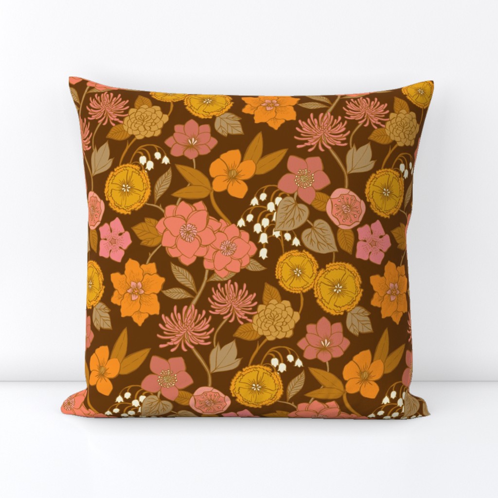 Botanical Blooms {Gold/Brown}