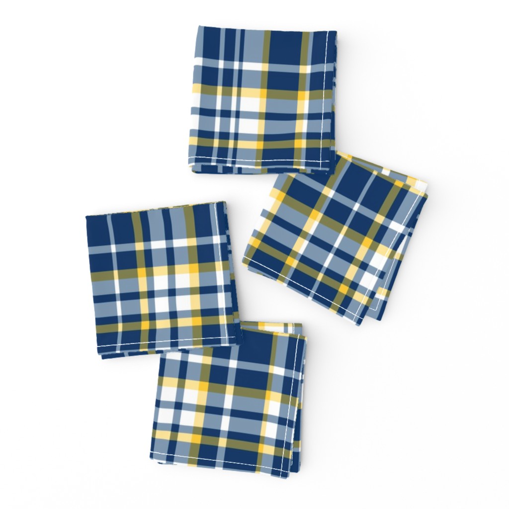 Abigail Anne: Navy, Yellow and White Plaid