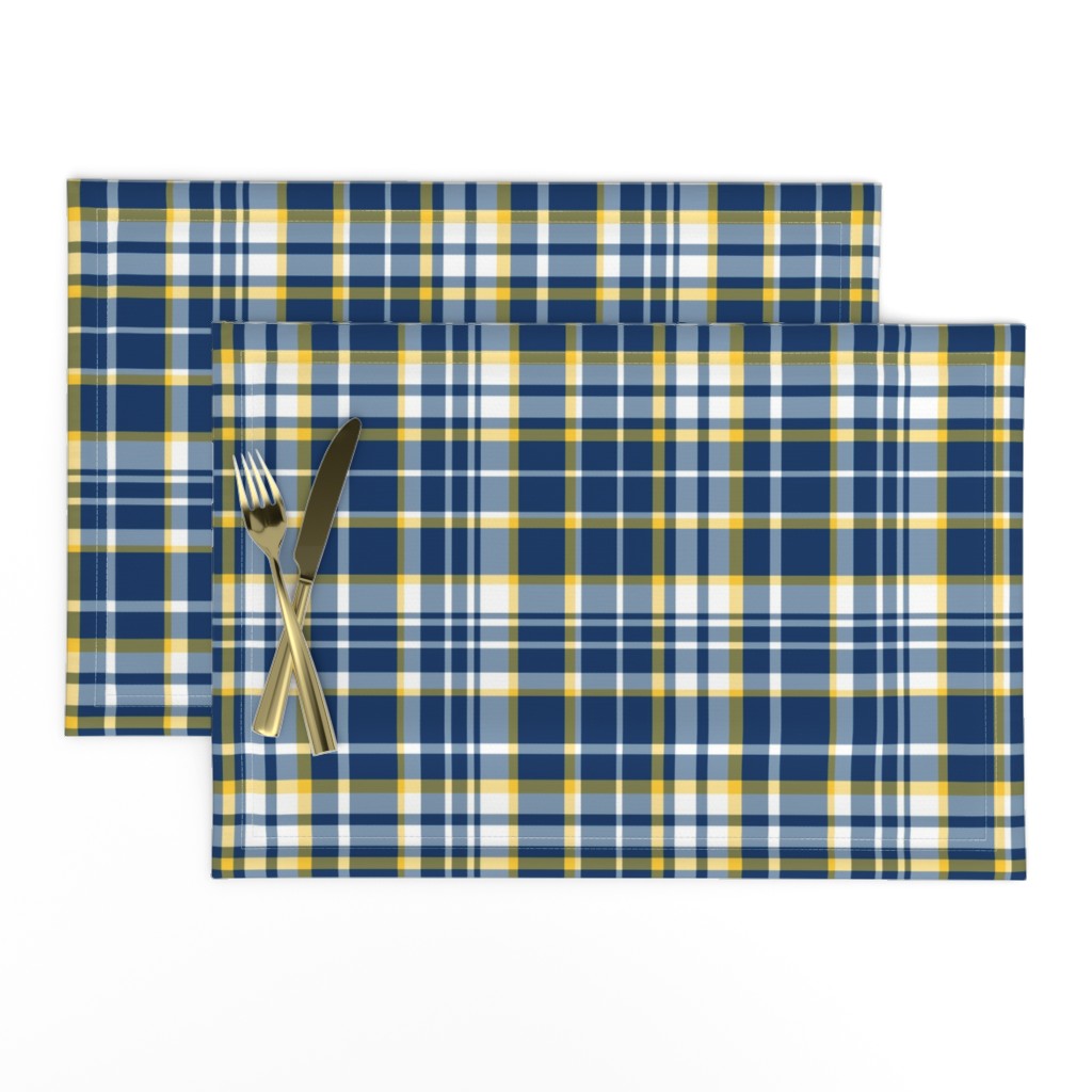 Abigail Anne: Navy, Yellow and White Plaid