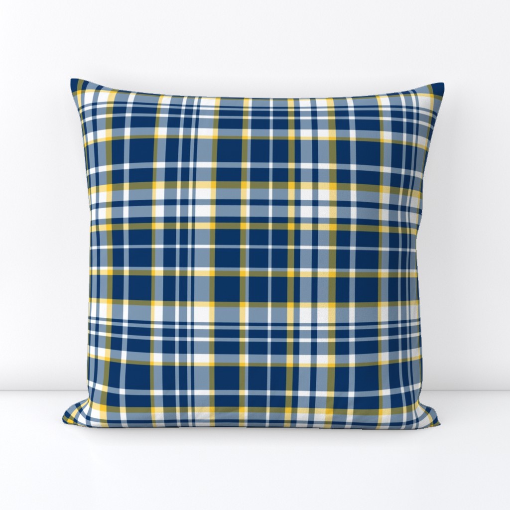 Abigail Anne: Navy, Yellow and White Plaid