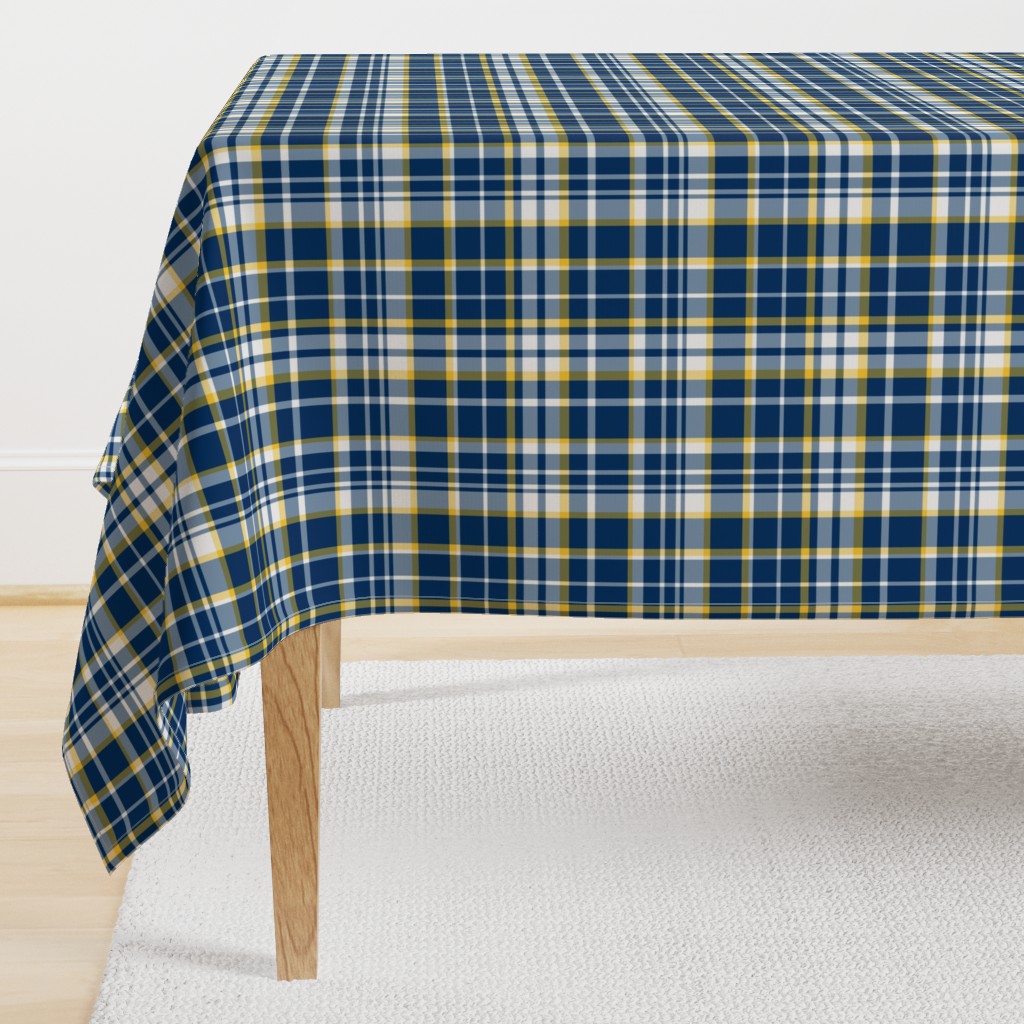 Abigail Anne: Navy, Yellow and White Plaid