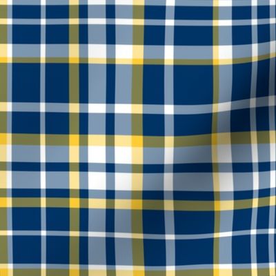 Abigail Anne: Navy, Yellow and White Plaid