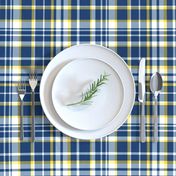 Abigail Anne: Navy, Yellow and White Plaid