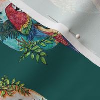 Macaw on Green by ArtfulFreddy