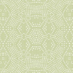 FRENCH LINEN MOSAIC LT GREEN