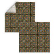 Romanesque Stained Glass Mosaic Tile