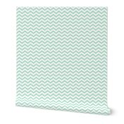 chevron mint green