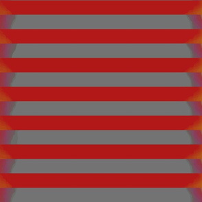 Steel Stripes on Red and Orange