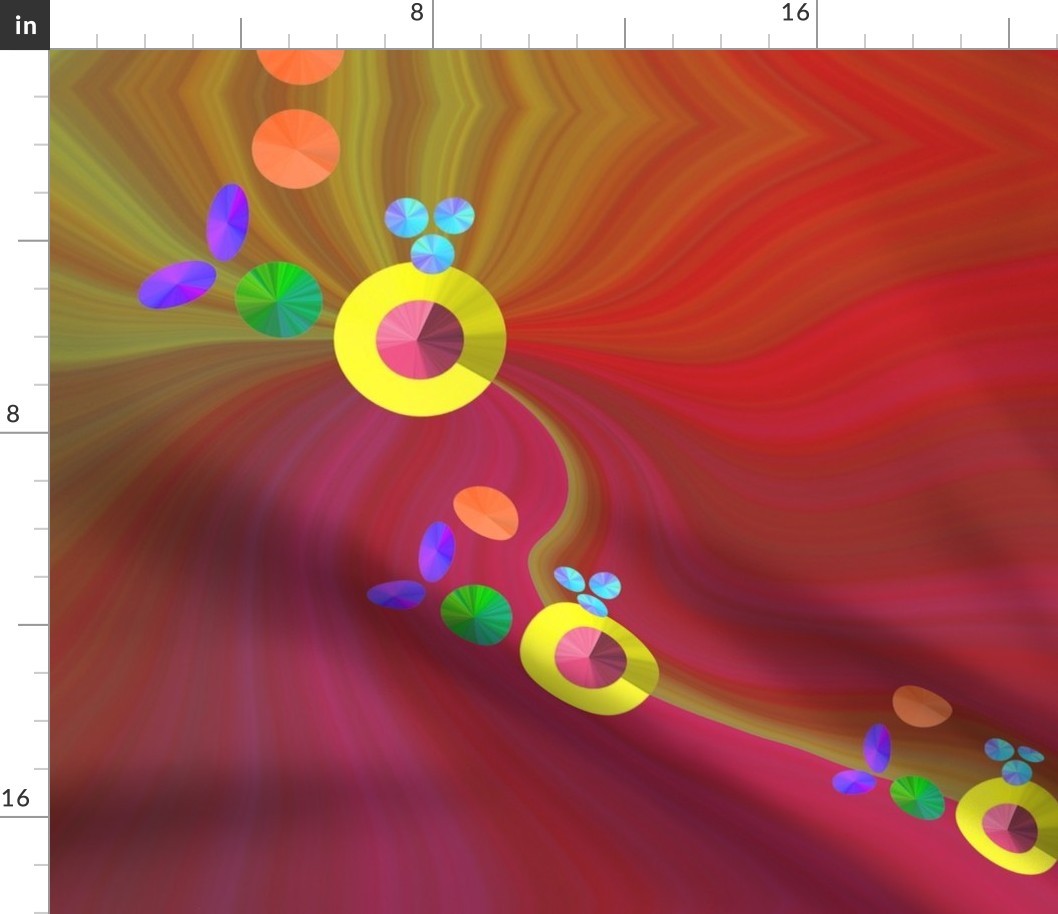 Psychedelic River of Spinning Disks