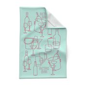 Retro Bar.Tea Towel