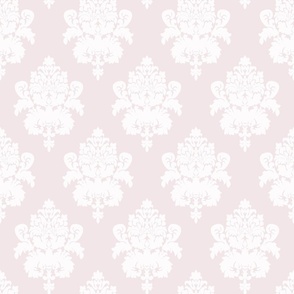 18" Sweet summer blue vintage damask, damask fabric, english pink country, pink and white fabric