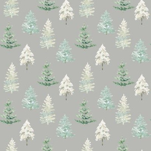 4" Winter Forest // Gray Nickel