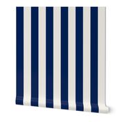 wide  large navy stripes