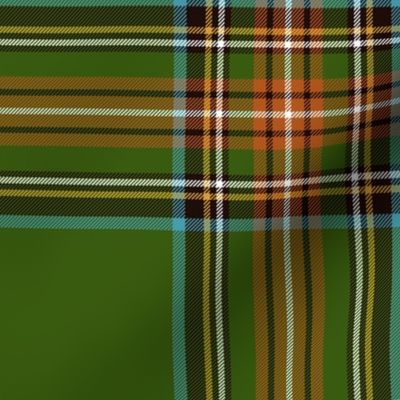 King George VI / Green Stewart tartan,  8" ancient