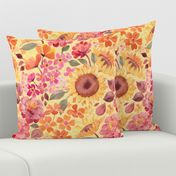 Happy Boho Sixties Floral - large print