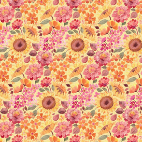 Happy Boho Sixties Floral - small print