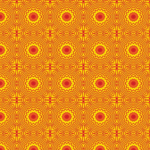 Native American Mosaic Sun Tile