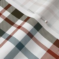 MacDonagh tartan - 7" weathered on white