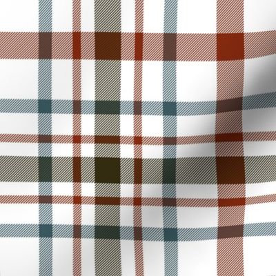 MacDonagh tartan - 7" weathered on white