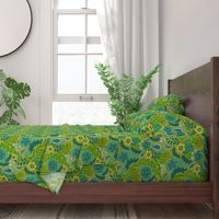 Groovy Floral Green