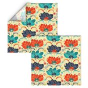 60s Hippie Floral - Large