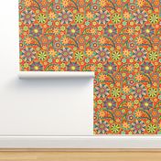 Groovy Paisley - orange