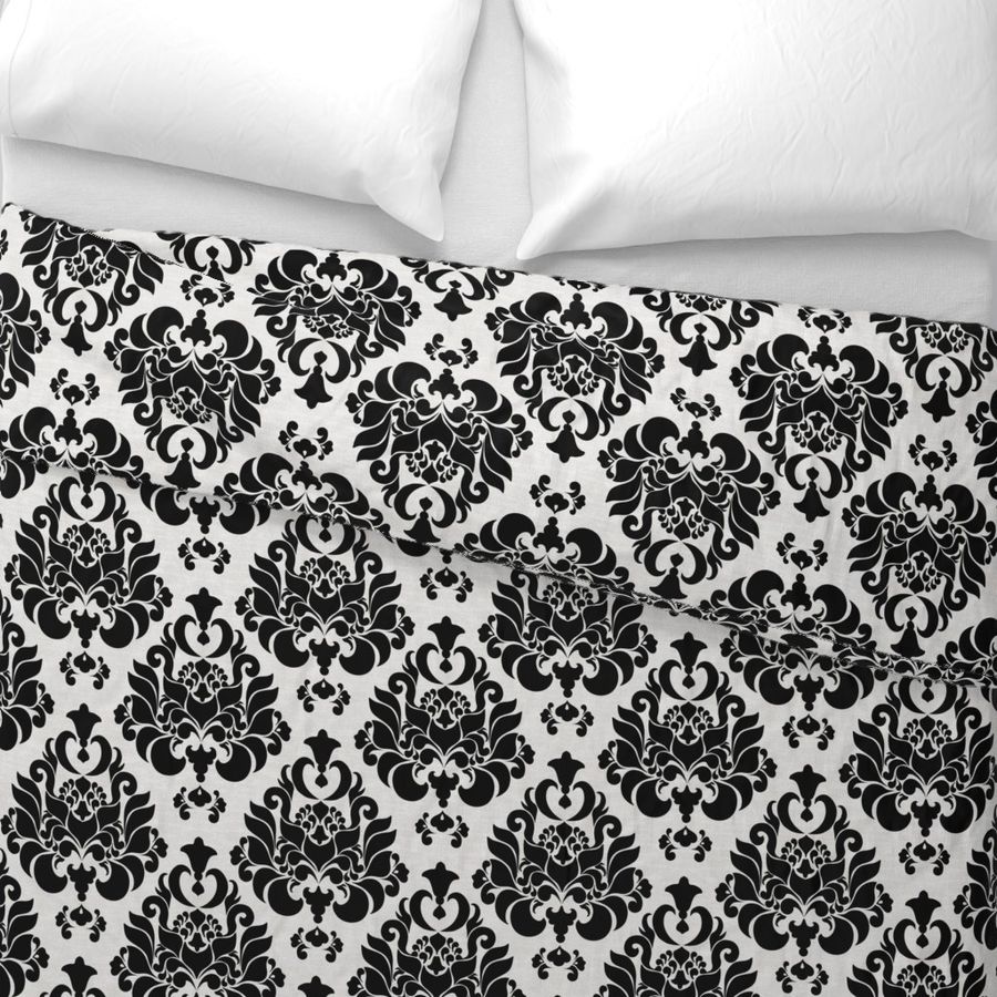 damask { black & white }