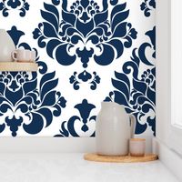 damask { navy }