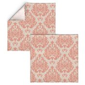 victorian pink damask