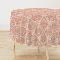 victorian pink damask