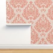 victorian pink damask