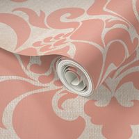 victorian pink damask