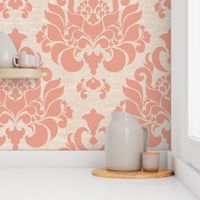 victorian pink damask