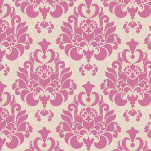 damask { raspberry sherbet }