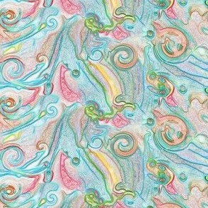 7x2-Inch Repeat of Pattern to Match Pastel Salsa Peppers Swirl
